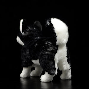 Lifelike Standing Husky Stuffed Animal Plush Toys - Silver, Black & Brown Colors-Soft Toy-Dogs, Home Decor, Siberian Husky, Soft Toy, Stuffed Animal-13