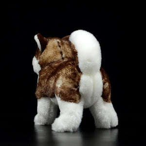 Lifelike Standing Husky Stuffed Animal Plush Toys - Silver, Black & Brown Colors-Soft Toy-Dogs, Home Decor, Siberian Husky, Soft Toy, Stuffed Animal-17