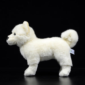 Lifelike Standing White Shiba Inu Soft Plush Toy-Home Decor-Dogs, Home Decor, Shiba Inu, Soft Toy, Stuffed Animal-3
