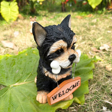 Load image into Gallery viewer, Lifelike Yorkshire Terrier Garden Statue-3
