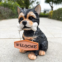 Load image into Gallery viewer, Lifelike Yorkshire Terrier Garden Statue-1