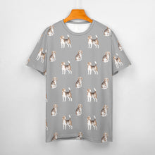 Load image into Gallery viewer, Light Purple, extra, del it!!} Watercolor Elegance Beagles Women&#39;s Cotton T-Shirt-Apparel-Apparel, Beagle, Dog Mom Gifts, Shirt, T Shirt-30