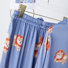 Load image into Gallery viewer, Close up image of shiba inu pajamas