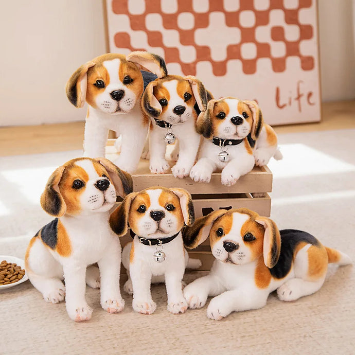 Litter of Beagles Stuffed Animal Plush Toys-4