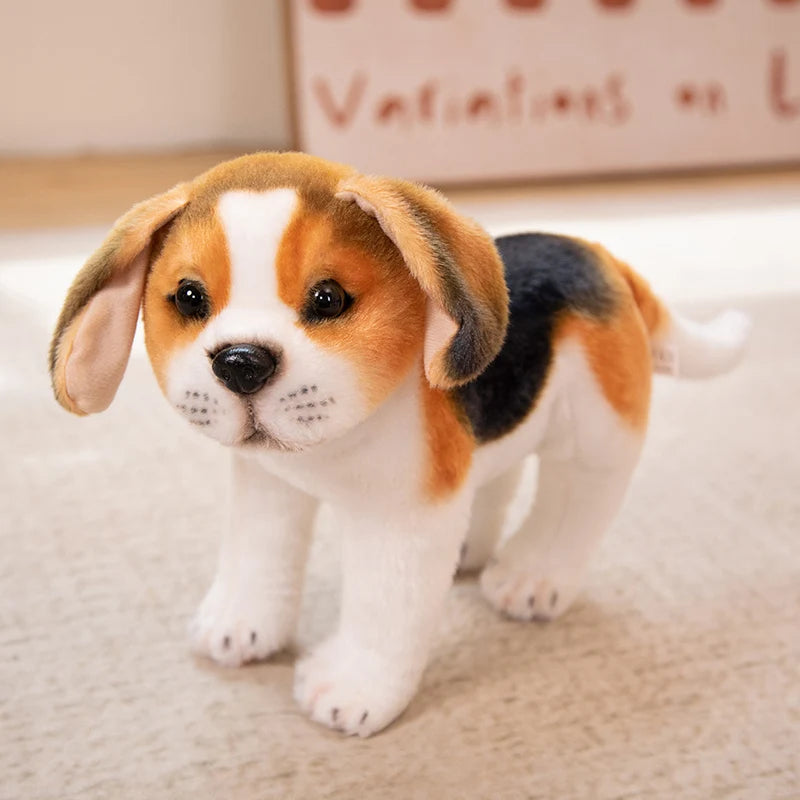 Litter of Beagles Stuffed Animal Plush Toys-zhan brown-25CM-9