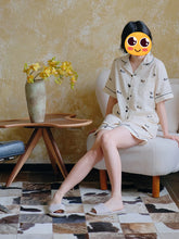 Load image into Gallery viewer, Little Polka Dotted Dachshunds Women's Cotton Summer Pajamas Set-Dachshund,Pajamas-4