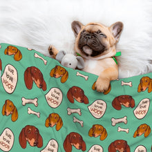 Load image into Gallery viewer, Live Love Woof Dachshunds Blanket for Dog-Pet Furniture-9