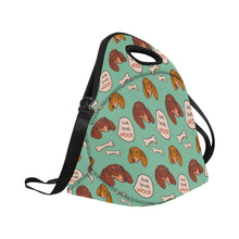 Load image into Gallery viewer, Live Love Woof Dachshunds Neoprene Lunch Bag-Accessories-Accessories,Bags,Dachshund,Lunch Bags-11