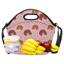 Load image into Gallery viewer, Live Love Woof Dachshunds Neoprene Lunch Bag-Accessories-Accessories,Bags,Dachshund,Lunch Bags-15