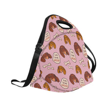 Load image into Gallery viewer, Live Love Woof Dachshunds Neoprene Lunch Bag-Accessories-Accessories,Bags,Dachshund,Lunch Bags-9