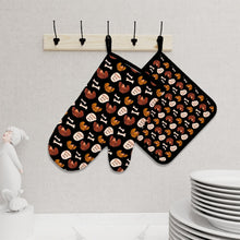 Load image into Gallery viewer, Live Love Woof Dachshunds Oven Mitts and Pot Holder Set-Kitchen Decor-Accessories,Dachshund,Dog Mom Gifts-4