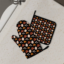 Load image into Gallery viewer, Live Love Woof Dachshunds Oven Mitts and Pot Holder Set-Kitchen Decor-Accessories,Dachshund,Dog Mom Gifts-1
