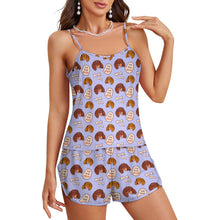 Load image into Gallery viewer, Live Love Woof Dachshunds Women's Cami and Shorts Pajama Set-13