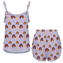 Load image into Gallery viewer, Live Love Woof Dachshunds Women's Cami and Shorts Pajama Set-14