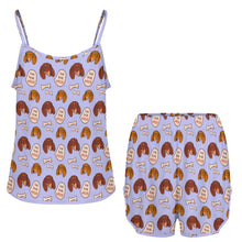Load image into Gallery viewer, Live Love Woof Dachshunds Women's Cami and Shorts Pajama Set-15