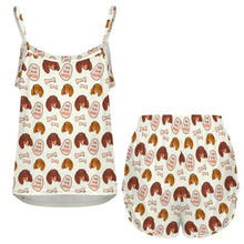 Load image into Gallery viewer, Live Love Woof Dachshunds Women's Cami and Shorts Pajama Set-19