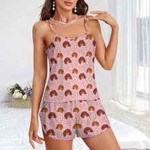 Load image into Gallery viewer, Live Love Woof Dachshunds Women's Cami and Shorts Pajama Set-6