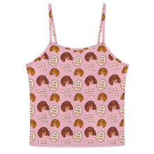 Load image into Gallery viewer, Live Love Woof Dachshunds Women's Cami and Shorts Pajama Set-XS-Pink2-1