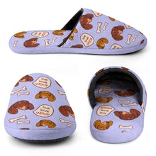 Load image into Gallery viewer, Live Love Woof Dachshunds Women&#39;s Cotton Mop Slippers-19