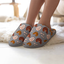 Load image into Gallery viewer, Live Love Woof Dachshunds Women&#39;s Cotton Mop Slippers-20