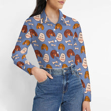 Load image into Gallery viewer, Live Love Woof Dachshunds Women&#39;s Shirt-Apparel-Apparel,Dachshund,Dog Mom Gifts,Shirt-4