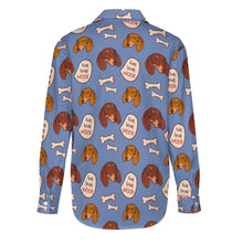 Load image into Gallery viewer, Live Love Woof Dachshunds Women&#39;s Shirt-Apparel-Apparel,Dachshund,Dog Mom Gifts,Shirt-19