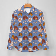 Load image into Gallery viewer, Live Love Woof Dachshunds Women&#39;s Shirt-Apparel-Apparel,Dachshund,Dog Mom Gifts,Shirt-17