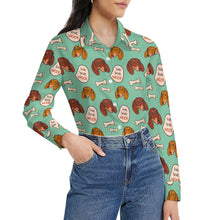 Load image into Gallery viewer, Live Love Woof Dachshunds Women&#39;s Shirt-Apparel-Apparel,Dachshund,Dog Mom Gifts,Shirt-33