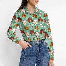 Load image into Gallery viewer, Live Love Woof Dachshunds Women&#39;s Shirt-Apparel-Apparel,Dachshund,Dog Mom Gifts,Shirt-5