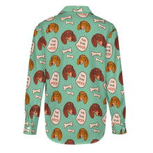 Load image into Gallery viewer, Live Love Woof Dachshunds Women&#39;s Shirt-Apparel-Apparel,Dachshund,Dog Mom Gifts,Shirt-22