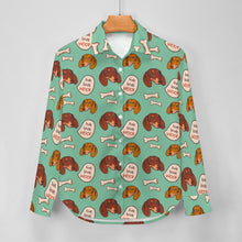 Load image into Gallery viewer, Live Love Woof Dachshunds Women&#39;s Shirt-Apparel-Apparel,Dachshund,Dog Mom Gifts,Shirt-20