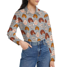 Load image into Gallery viewer, Live Love Woof Dachshunds Women&#39;s Shirt-Apparel-Apparel,Dachshund,Dog Mom Gifts,Shirt-30