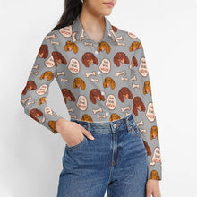 Load image into Gallery viewer, Live Love Woof Dachshunds Women&#39;s Shirt-Apparel-Apparel,Dachshund,Dog Mom Gifts,Shirt-7