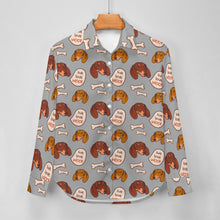 Load image into Gallery viewer, Live Love Woof Dachshunds Women&#39;s Shirt-Apparel-Apparel,Dachshund,Dog Mom Gifts,Shirt-8