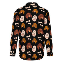 Load image into Gallery viewer, Live Love Woof Dachshunds Women&#39;s Shirt-Apparel-Apparel,Dachshund,Dog Mom Gifts,Shirt-28