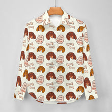 Load image into Gallery viewer, Live Love Woof Dachshunds Women&#39;s Shirt-Apparel-Apparel,Dachshund,Dog Mom Gifts,Shirt-11