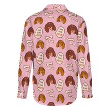 Load image into Gallery viewer, Live Love Woof Dachshunds Women&#39;s Shirt-Apparel-Apparel,Dachshund,Dog Mom Gifts,Shirt-16