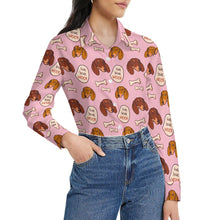 Load image into Gallery viewer, Live Love Woof Dachshunds Women&#39;s Shirt-Apparel-Apparel,Dachshund,Dog Mom Gifts,Shirt-31