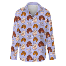 Load image into Gallery viewer, Live Love Woof Dachshunds Women&#39;s Shirt-Apparel-Apparel,Dachshund,Dog Mom Gifts,Shirt-Light Lavender Purple-S-24