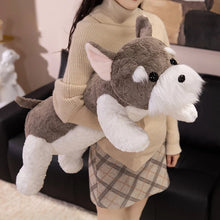 Load image into Gallery viewer, Liver and White Schnauzer Stuffed Animal Plush Toy-4