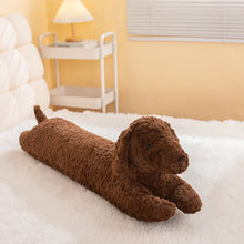 Load image into Gallery viewer, Long and Fuzzy Dachshund Stuffed Animal Plush Toy Pillows-Stuffed Animals-Dachshund,Dog Memorial Gifts,Stuffed Animal-Chocolate Dachshund-Large-4