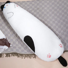 Load image into Gallery viewer, Long Black and White Cat Body Pillow - Giant Cat Plush Stuffed Animal-Home Decor-Black and White Cat,Cats,Home Decor,Pillows,Stuffed Animal-11