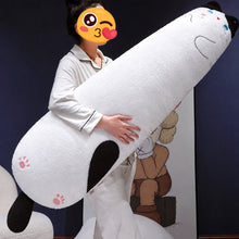 Load image into Gallery viewer, Long Black and White Cat Body Pillow - Giant Cat Plush Stuffed Animal-Home Decor-Black and White Cat,Cats,Home Decor,Pillows,Stuffed Animal-2