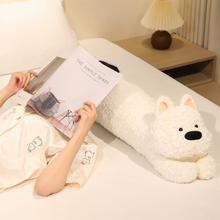 Load image into Gallery viewer, Long Dog Westie Stuffed Animal - Extra Long Cuddly Dog Plush Body Pillow-4