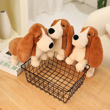 Load image into Gallery viewer, Long Eared Red and White Basset Hound Stuffed Animal Plush Toy-5