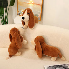 Load image into Gallery viewer, Long Eared Red and White Basset Hound Stuffed Animal Plush Toy-8