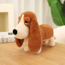 Load image into Gallery viewer, Long Eared Red and White Basset Hound Stuffed Animal Plush Toy-Dachshund-1