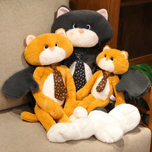Load image into Gallery viewer, Long-Legged Necktie Orange and White Cat Plush Toy-14