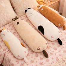 Load image into Gallery viewer, Long Orange and White Cat Body Pillow - Giant Cat Plush Stuffed Animal-8