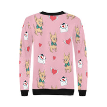 Load image into Gallery viewer, Love Letter Fawn Chihuahua Love Women&#39;s Sweatshirt-Apparel-Apparel, Chihuahua, Sweatshirt-10